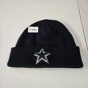 Dallas‎ Cowboys Men Hat One Size Blue Beanie Logo Embroidered Cuffed Knit MLB